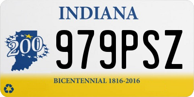 IN license plate 979PSZ