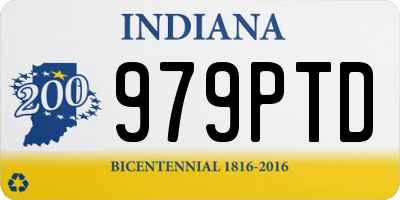 IN license plate 979PTD