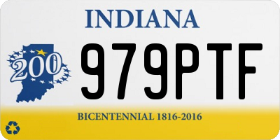 IN license plate 979PTF