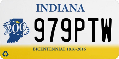 IN license plate 979PTW
