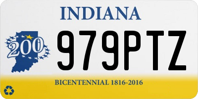 IN license plate 979PTZ