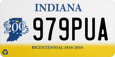IN license plate 979PUA