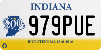 IN license plate 979PUE