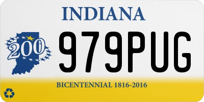 IN license plate 979PUG