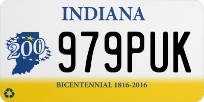 IN license plate 979PUK