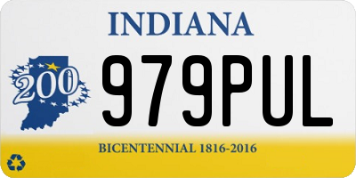 IN license plate 979PUL