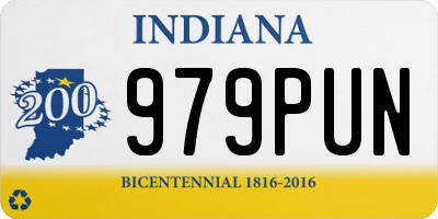 IN license plate 979PUN