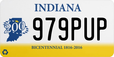 IN license plate 979PUP