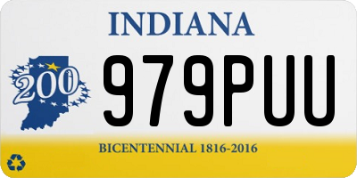 IN license plate 979PUU