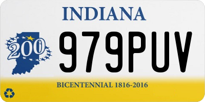 IN license plate 979PUV