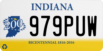 IN license plate 979PUW