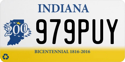 IN license plate 979PUY