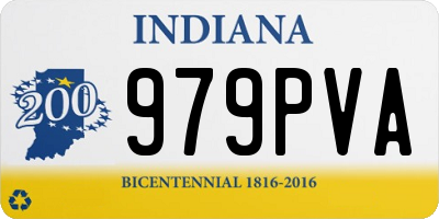 IN license plate 979PVA