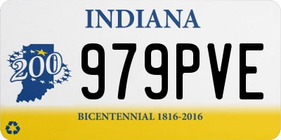IN license plate 979PVE