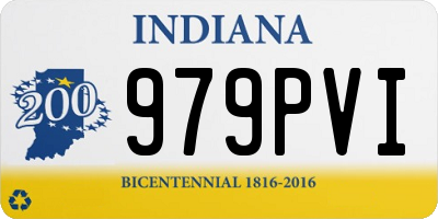 IN license plate 979PVI