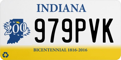 IN license plate 979PVK