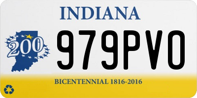 IN license plate 979PVO