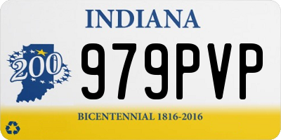 IN license plate 979PVP