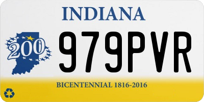 IN license plate 979PVR
