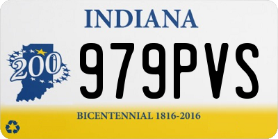 IN license plate 979PVS