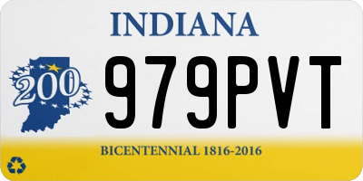 IN license plate 979PVT