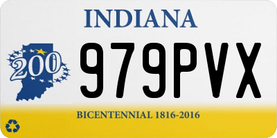 IN license plate 979PVX