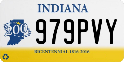 IN license plate 979PVY