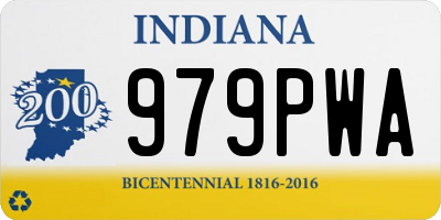 IN license plate 979PWA