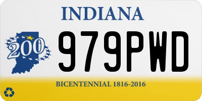 IN license plate 979PWD