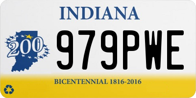 IN license plate 979PWE