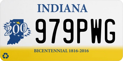 IN license plate 979PWG