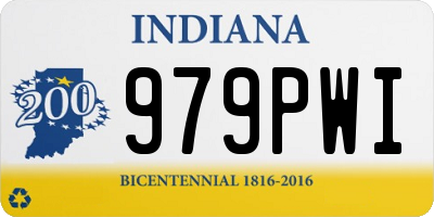 IN license plate 979PWI