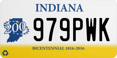 IN license plate 979PWK
