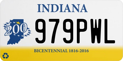 IN license plate 979PWL