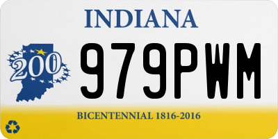IN license plate 979PWM