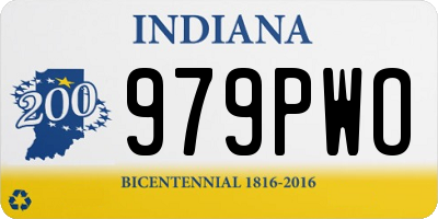 IN license plate 979PWO