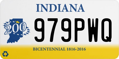 IN license plate 979PWQ