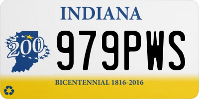 IN license plate 979PWS