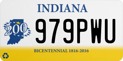 IN license plate 979PWU