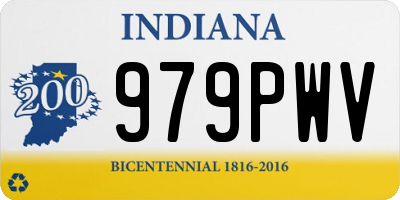 IN license plate 979PWV