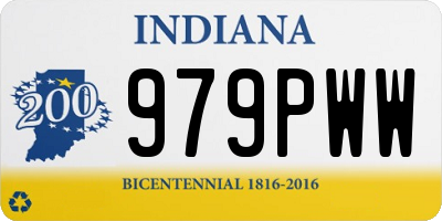 IN license plate 979PWW