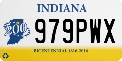 IN license plate 979PWX