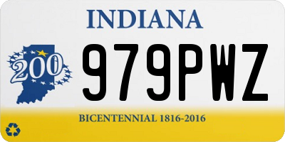 IN license plate 979PWZ