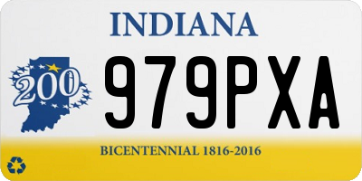 IN license plate 979PXA