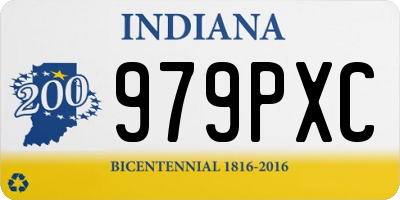 IN license plate 979PXC