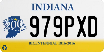 IN license plate 979PXD