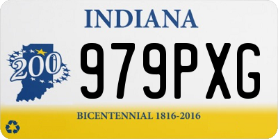 IN license plate 979PXG