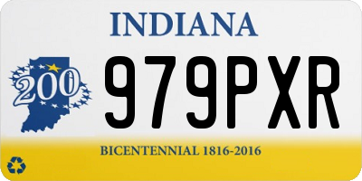 IN license plate 979PXR