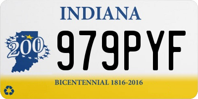 IN license plate 979PYF