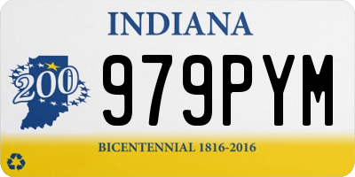 IN license plate 979PYM